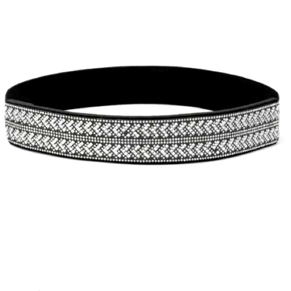 Rhinestone gemstone rhinestone elastic waistband belt